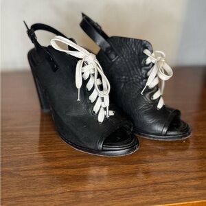 rag & bone Black and White Heeled Sandals